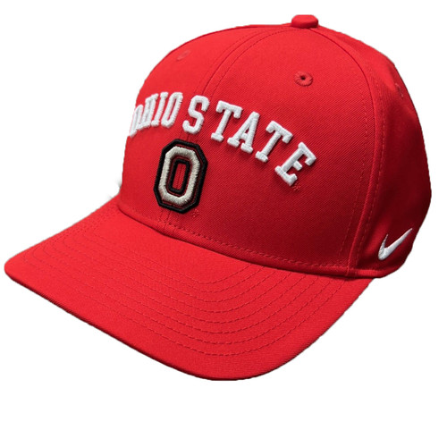 Ohio State Red Snap Back Cap w/Block O.