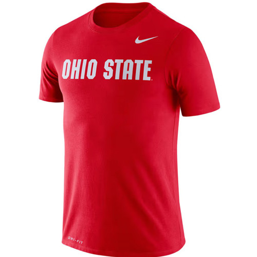 Ohio State Nike Red Wordmark Tee.