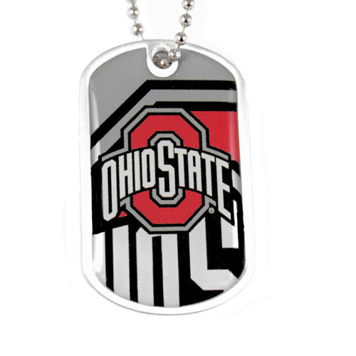 Ohio State Full Color Dog Tag Necklace