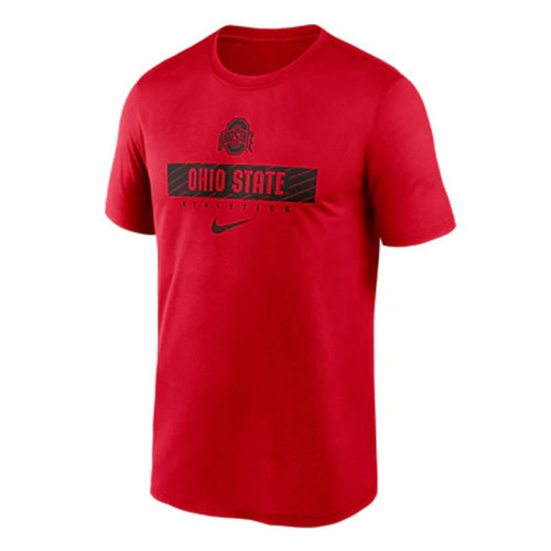 Ohio State Nike Red Drifit Legend Tee.