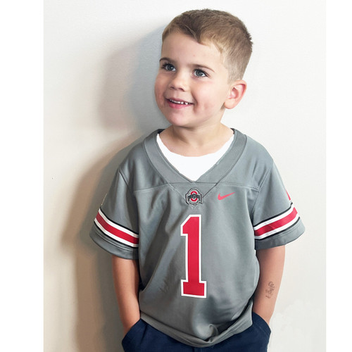 Ohio State Nike Toddler Gray #1 Jersey