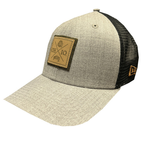 Ohio State Heather Gray Patch Snap Back Trucker Cap