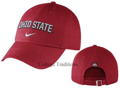 Nike Red Adjustable Ohio State Cap