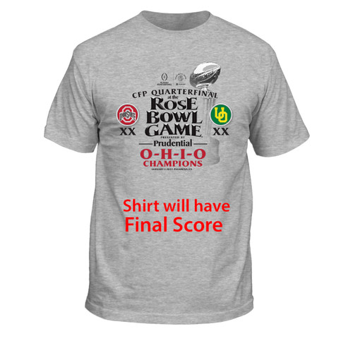 Commemorative OSU vs Oregon SCORE TEE.  Celebrate The Victory In Style!