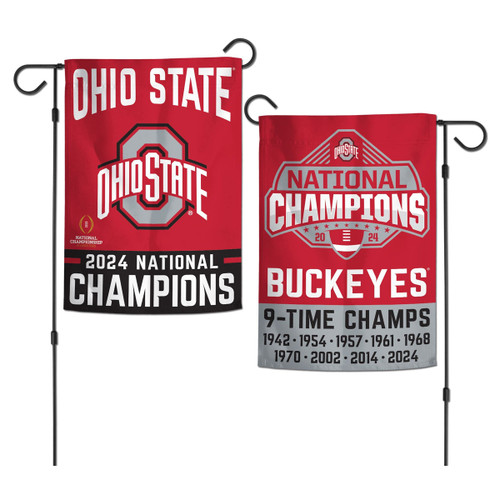 College Flags Bandiera Da Giardino Ohio State Buckeyes 33x45,7 Cm - Doppia Faccia Con Logo Ufficiale, In Poliestere