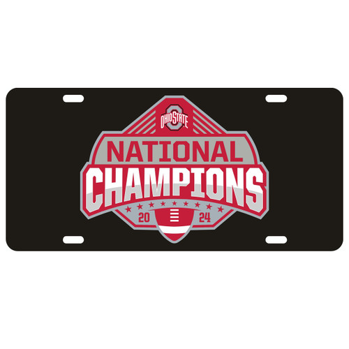 Silver National Champion / Football License Plate - College Traditions