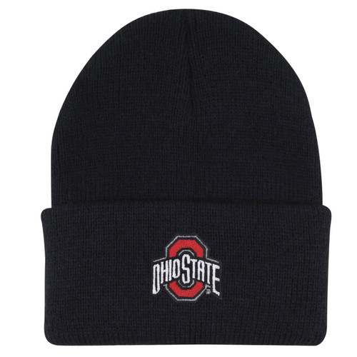 Ohio State Black Junior Knit Cuff Beanine