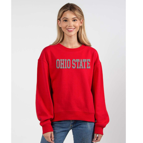 Ohio State Women's Red Old School Crew