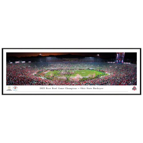 Panoramic Rose Bowl Championsip Print. Standard Frame.
