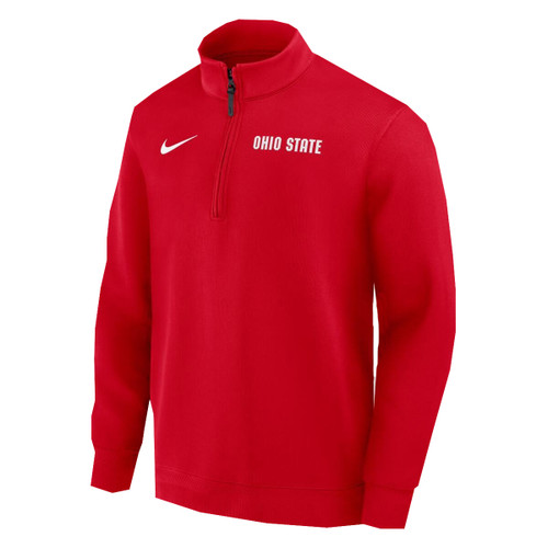 Ohio State Nike Red Coaches 1/2 Zip.
