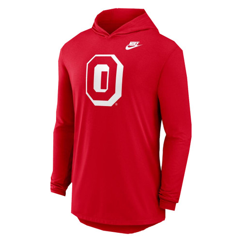 Ohio State Nike Red Long Sleeve Hood w/O.