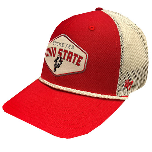 Ohio State '47 Red/White Brutus Trucker Snap Back Cap