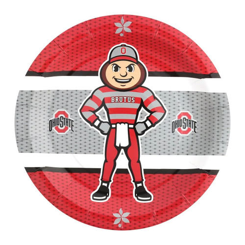 Ohio State 9" Brutus Plate.