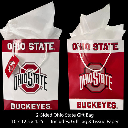 Ohio State Red/White Gift Bag.