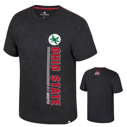 Ohio State Colosseum Black Jabbar Tee w/Vertical Logo.