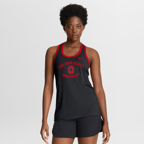 Ohio State Nike Women's Black/Red Racerback Tank.