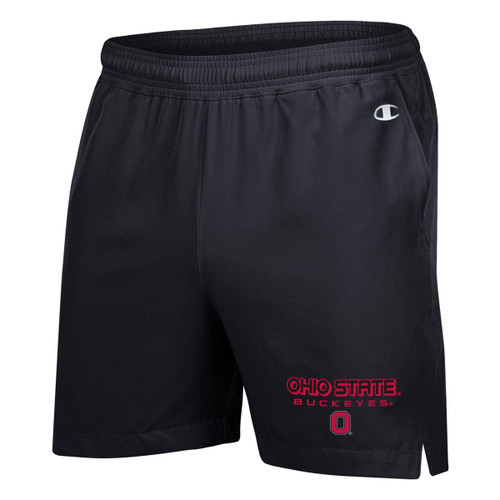 Ohio State Champion Black Woven Shorts w/Drawsting.