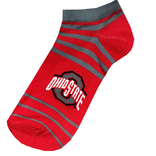 Ohio State Stripe Hype No Show Sock