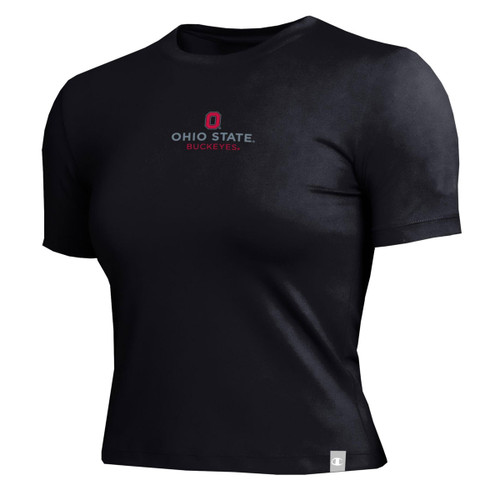 Women's Black Athletic Soft Touch Tee. Body-Skimming Fit