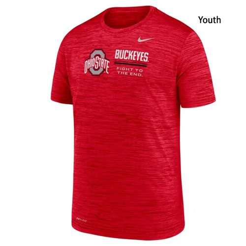 Ohio State Nike Red Velocity Football Tee. - College Traditions