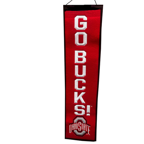 Ohio State Go Bucks Wool Banner.