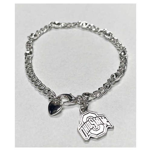 Ohio State Lydia Silver Bracelet.