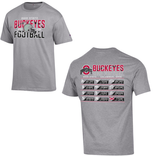Ohio State Champion 2026 Football Schedule Tee.