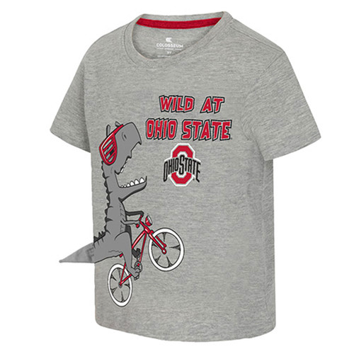 Ohio State Colosseum Gray Toddler Wild Dino Tee.