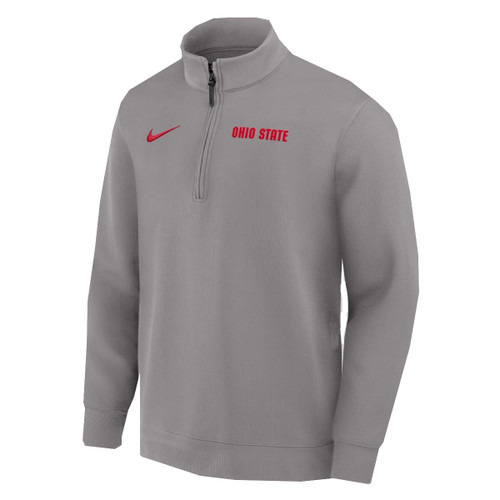 Ohio State Nike Gray Coaches 1/2 Zip.