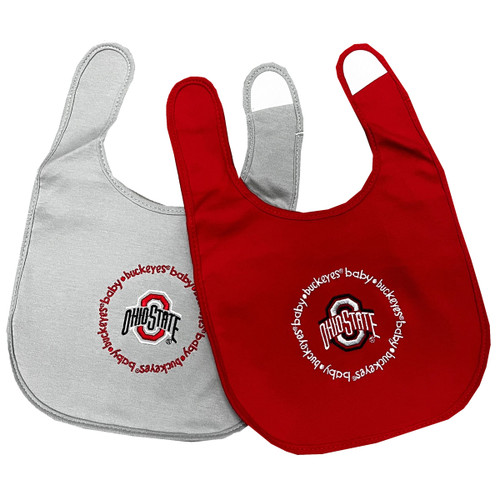 Ohio State 2 Pack Red/Gray Bib Set.