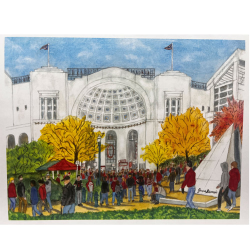 11 X 14 Ohio Stadium Watercolor