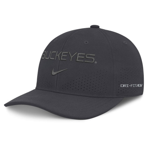 Ohio State Nike Black Tonal Buckeyes Adjustable Hat.