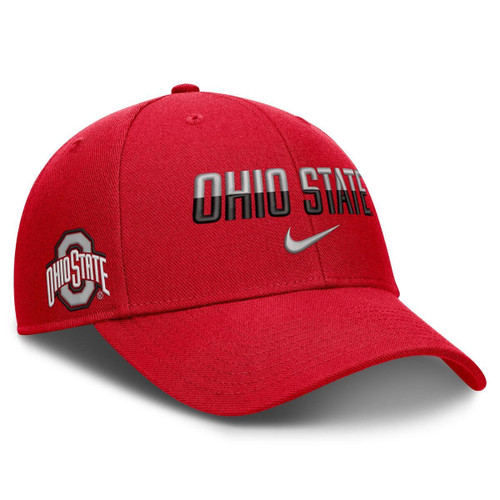 Ohio State Nike Red Gameday Structure Adjustable Hat.