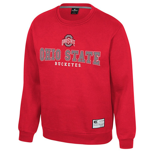 Ohio State Colosseum Red Tackle Twill Buckeyes Crew.