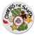 Ohio State Cookies for Santa Ceramic Plate.  10.4"