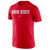 Red 100% Cotton Wordmark Tee