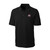 Men's Black Ohio State Polo Shirt with left chest embroidered OSU athletic logo, officially licensed, front view showing embroidery detail
