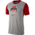 Nike Heather Gray w/ Red Short Sleeves Slub Tee