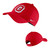 Red Dri-Fit Cap W/Vault Logo. Adjustable velcro closure