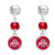 Ivy Ohio State Earrings