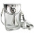 Make a Statement With This Clear & Silver Cell Phone Crossbody Purse