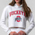 Ohio State Ash Gray Crop Hoodie.