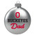 Ohio State Silver 3" Dad Ornament