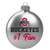 Ohio State Silver 3" #1 Fan Ornament