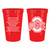 Red Stadium Cup With Athletic Logo on Front, Fight Song on The Back