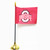 Ohio State 4"x6" Desk Flag w/ Stand