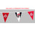 Ohio State Triangle Pennant Banner.Pennants measure 8"x12" 22 Pennants total.