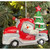Ohio State Snowman Riding on a Truck Ornament