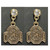 Ohio State Gold Dangle Earrings