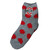 Ohio State Youth Gray/Red Fuzzy Dot Socks.
